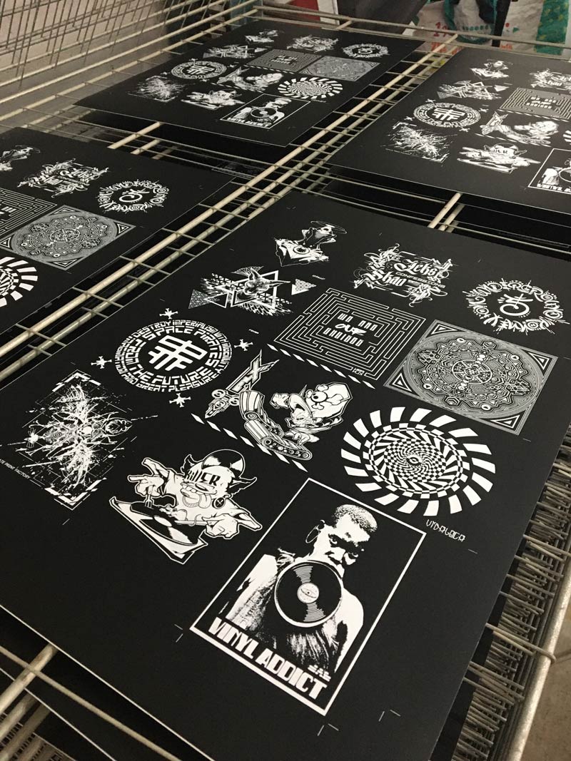  Sérigraphie sur panneau