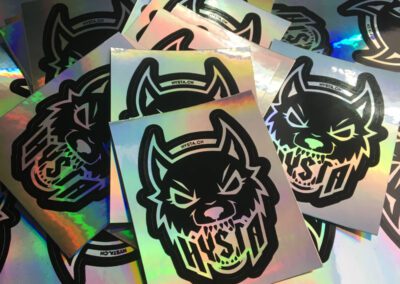 Hysta stickers holographique forme de découpe